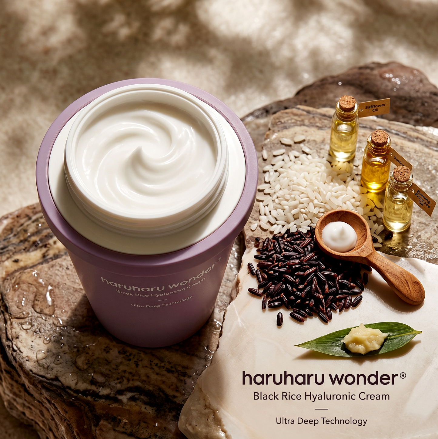 Haruharu Wonder Black Rice 10 Hyaluronic Cream Cup Type 90ml | AmiGlow NZ