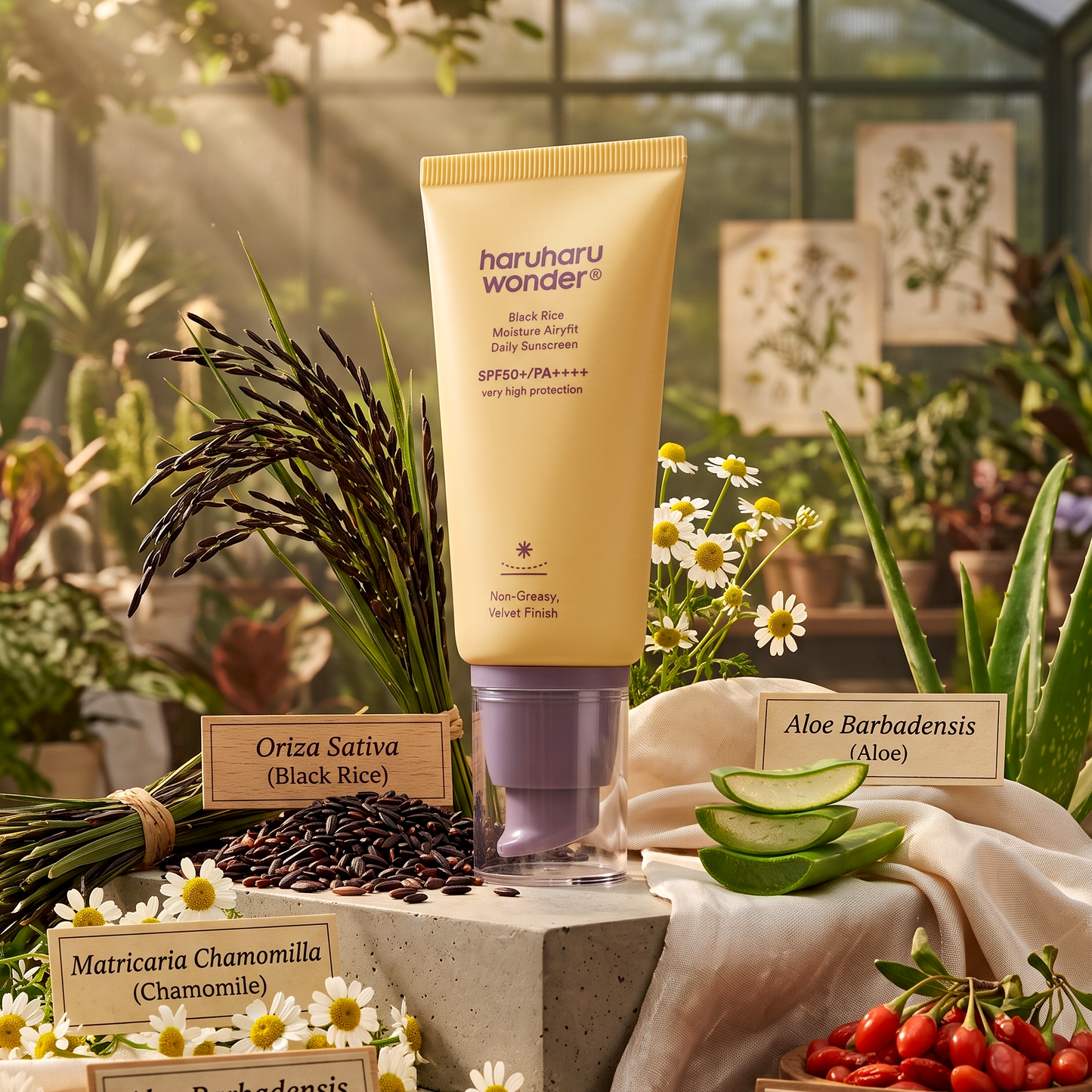 Haruharu Wonder Black Rice Sunscreen 50ml | Airyfit Sunscreen | AmiGlow NZ