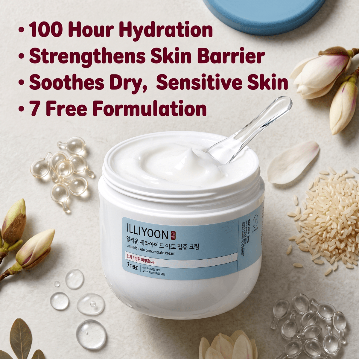 ILLIYOON Ceramide Ato Concentrate Cream 500ml | ILLIYOON Jumbo Tub | AmiGlow NZ - AmiGlow