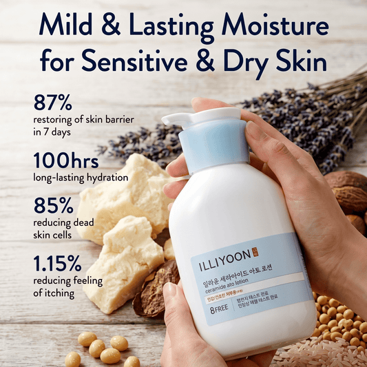 ILLIYOON Ceramide Ato Lotion 350ml | Barrier Repair Pump | AmiGlow NZ - AmiGlow