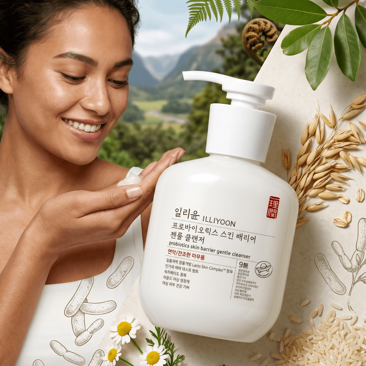ILLIYOON Probiotics Skin Barrier Gentle Cleanser 300ml | AmiGlow NZ - AmiGlow