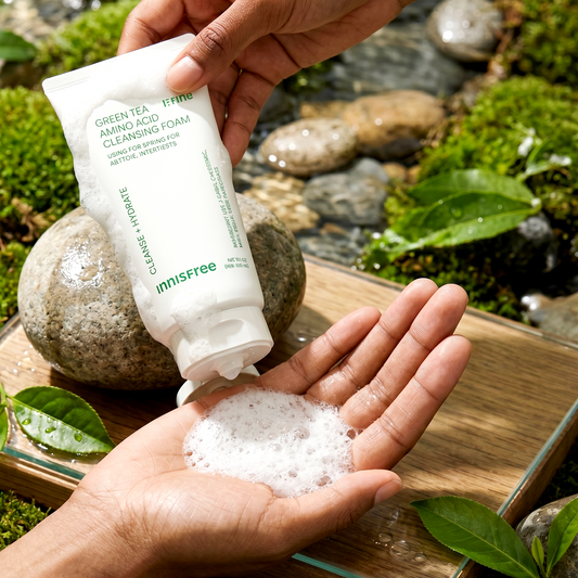 Innisfree Green Tea Amino Hydrating Cleansing Foam 30ml | AmiGlow NZ