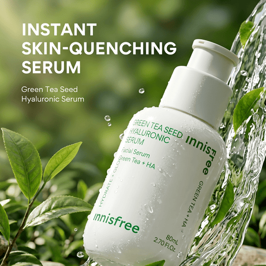Innisfree Green Tea Seed Hyaluronic Serum 80ml | Hydrating Serum | AmiGlow NZ - AmiGlow
