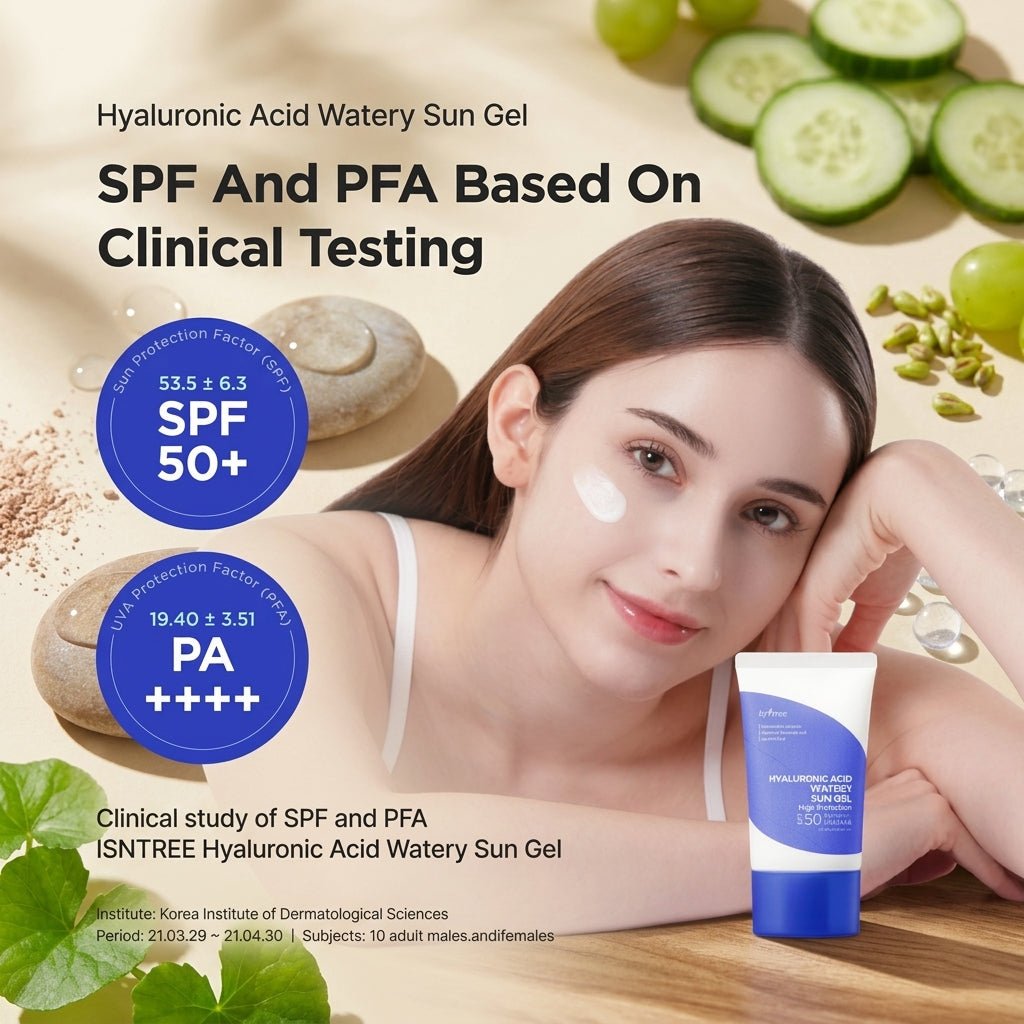 Isntree Hyaluronic Acid Watery Sun Gel 50ml | AmiGlow NZ - AmiGlow