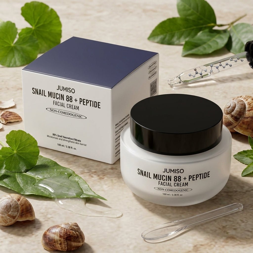 JUMISO Snail Mucin 88 + Peptide Facial Cream 100ml | AmiGlow NZ - AmiGlow