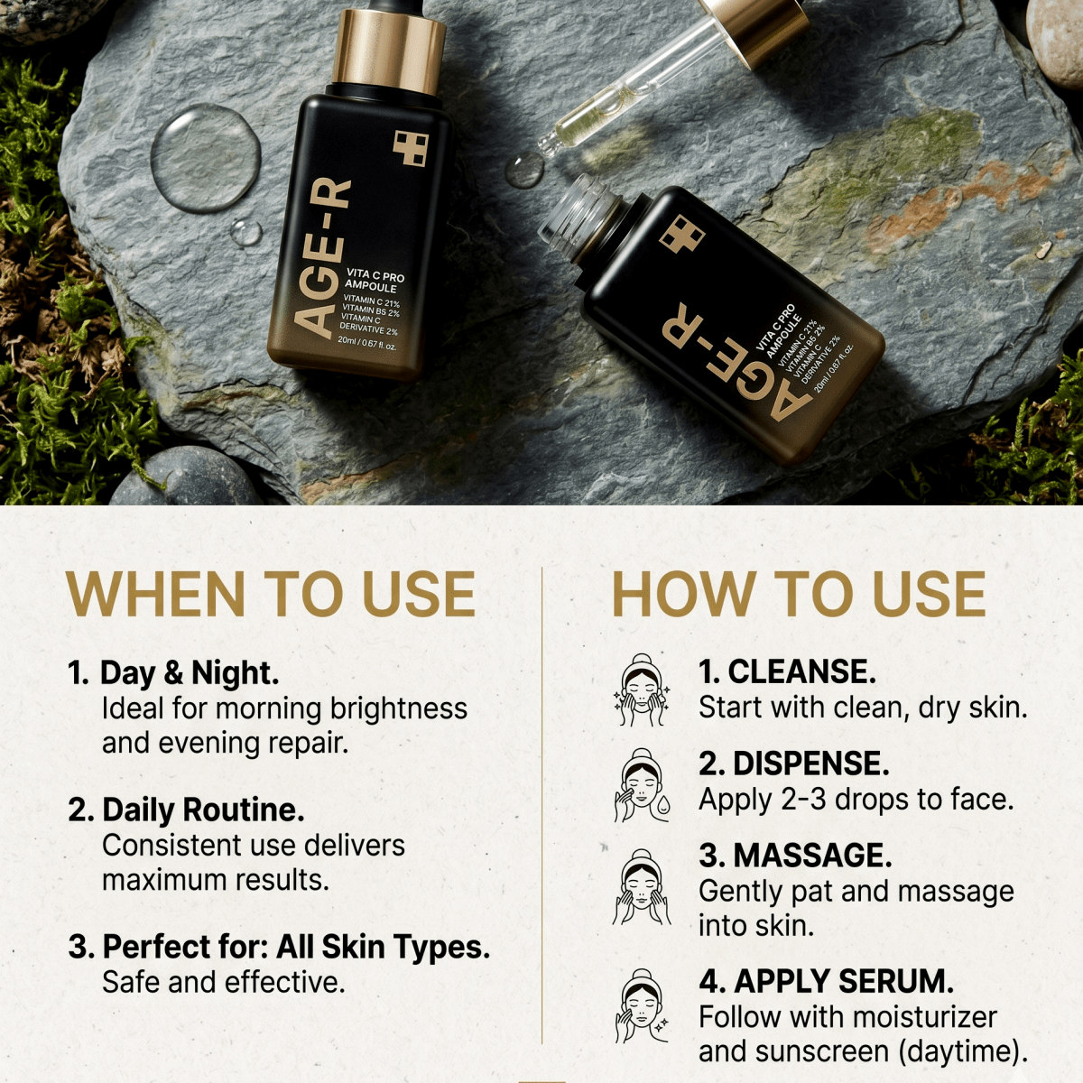 Medicube AGE-R Vita C Pro Ampoule 20ml | Vitamin C Brightening Ampoule | AmiGlow NZ - AmiGlow