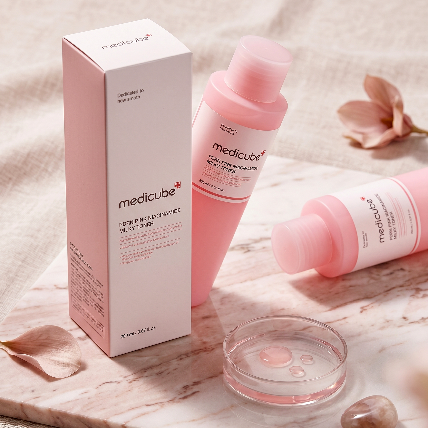 Medicube PDRN Pink Niacinamide Milky Toner 150ml | Brightening Toner | AmiGlow NZ