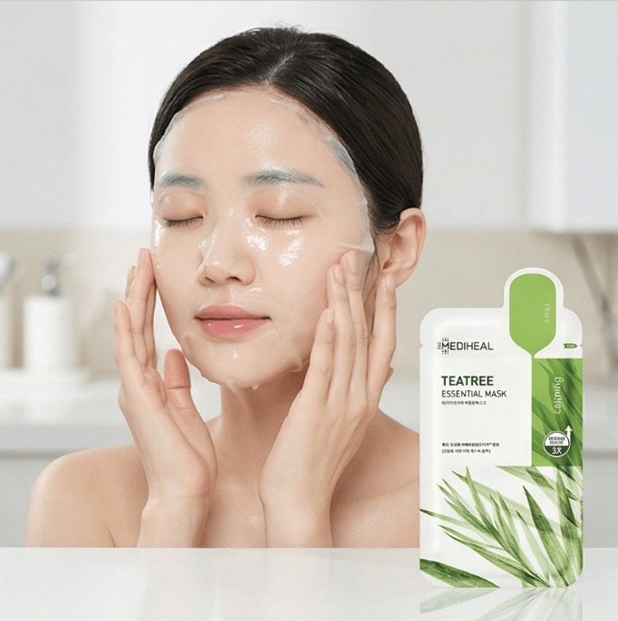 Mediheal Teatree Essential Mask 1 pc | Acne Care Sheet Mask NZ | AmiGlow - AmiGlow