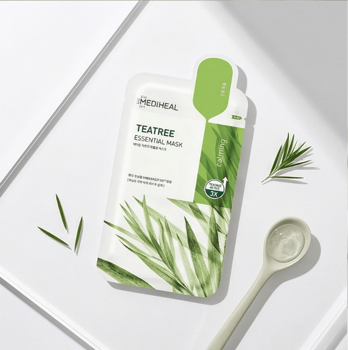 Mediheal Teatree Essential Mask 1 pc | Acne Care Sheet Mask NZ | AmiGlow - AmiGlow