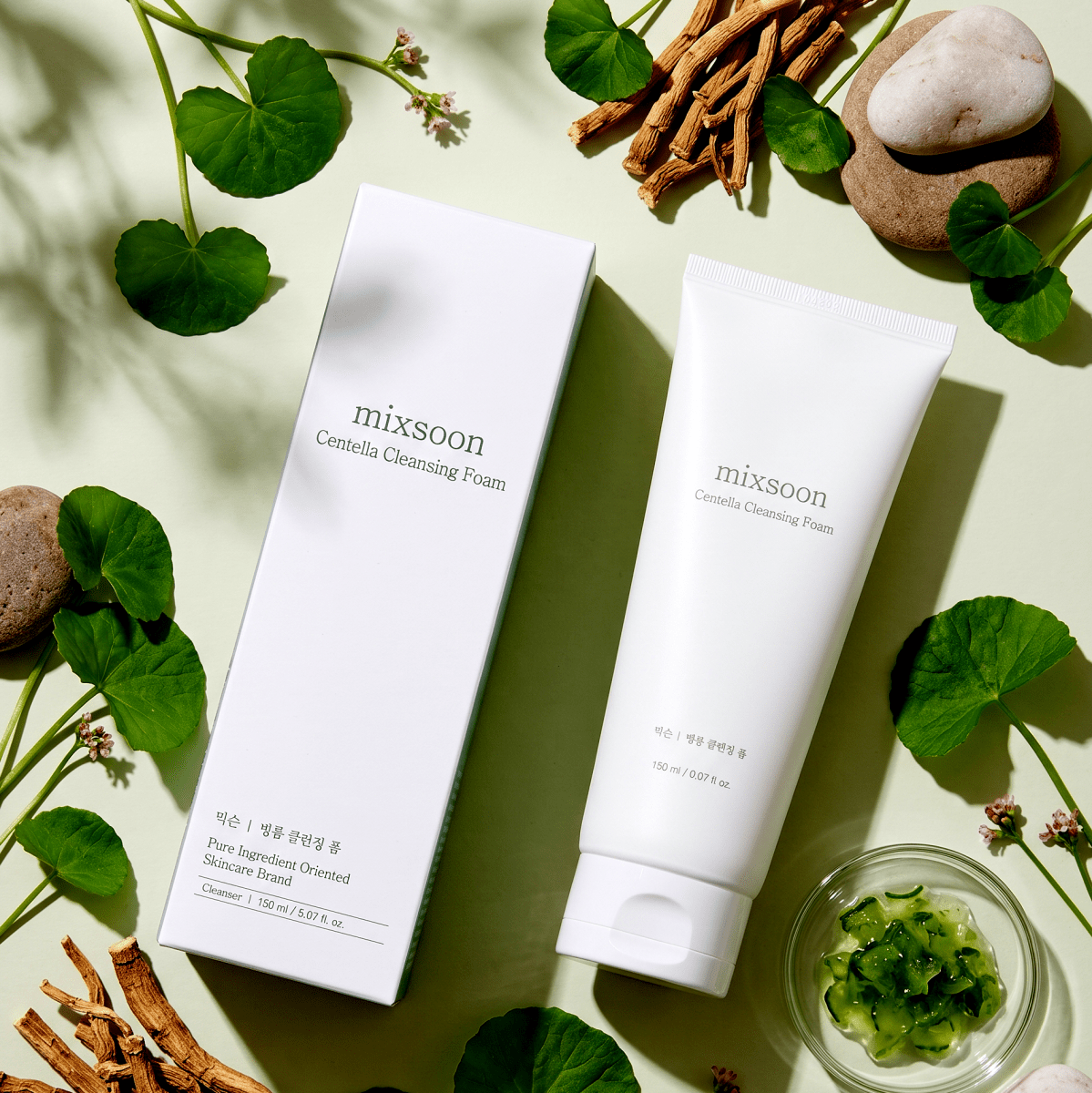 mixsoon Centella Cleansing Foam 150ml | Soothing Foam | AmiGlow NZ - AmiGlow