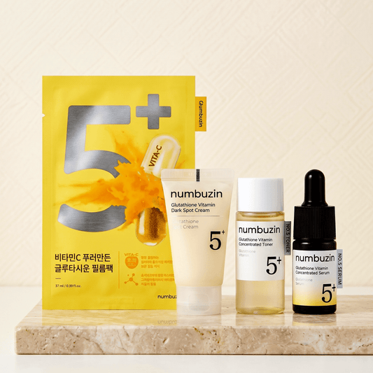 numbuzin No.5+ Glutathione Vitamin Trial Kit | Brightening Set NZ | AmiGlow NZ - AmiGlow