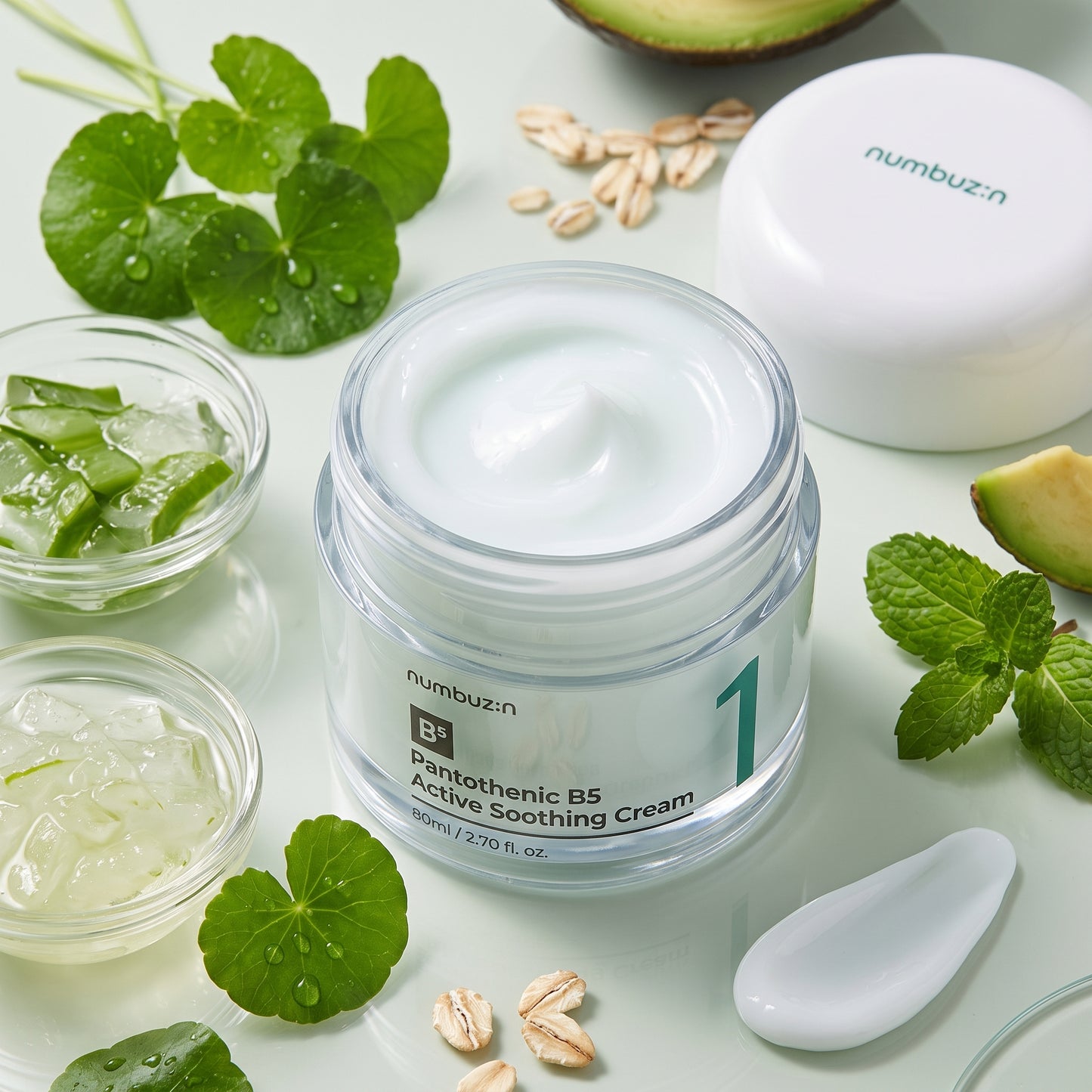 numbuzin No.1 Pantothenic B5 Active Soothing Cream 80ml | AmiGlow NZ