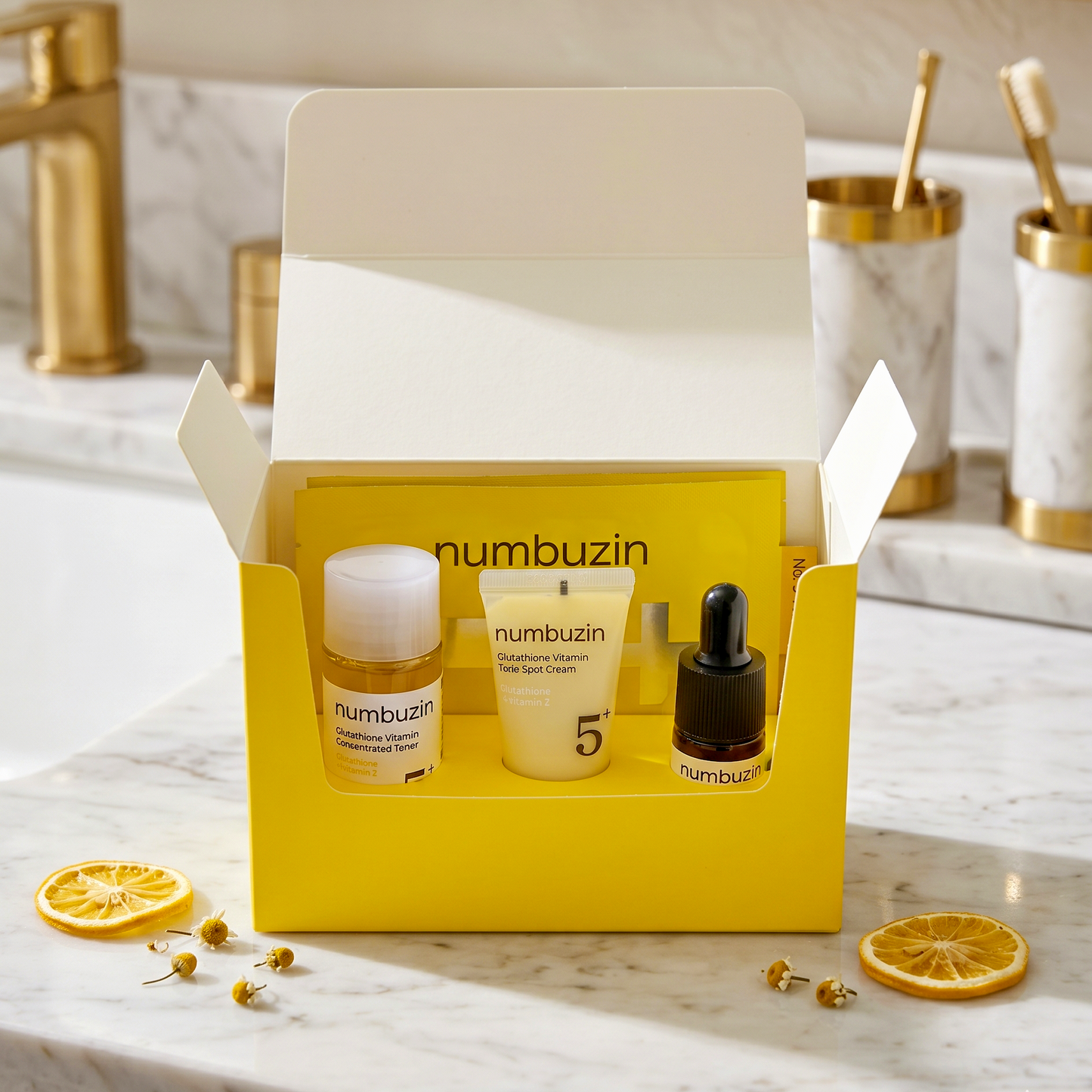 numbuzin No.5+ Glutathione Vitamin Trial Kit | Brightening Set NZ | AmiGlow NZ