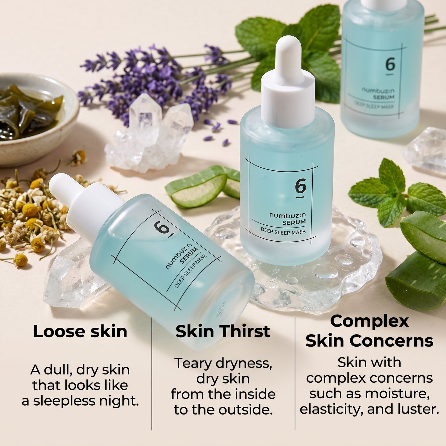 numbuzin No. 6 Deep Sleep Mask Serum 50ml | AmiGlow NZ