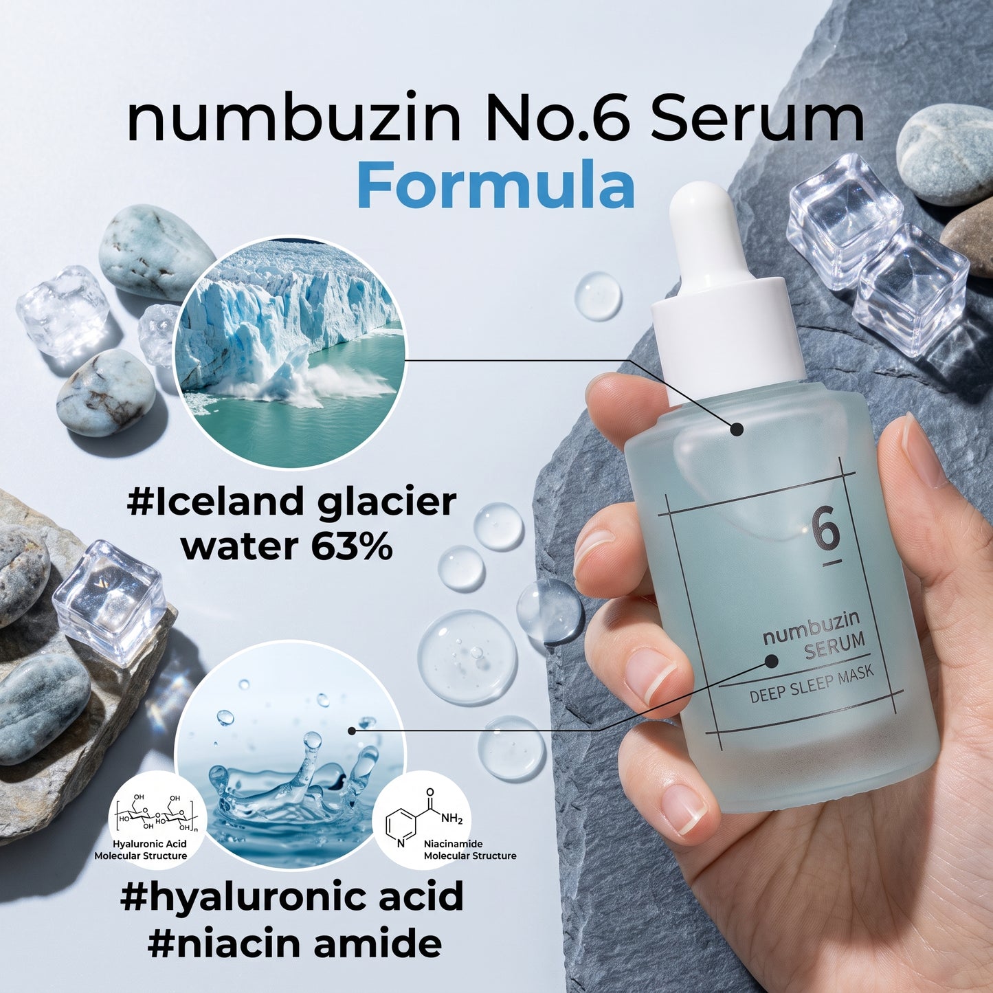 numbuzin No. 6 Deep Sleep Mask Serum 50ml | AmiGlow NZ