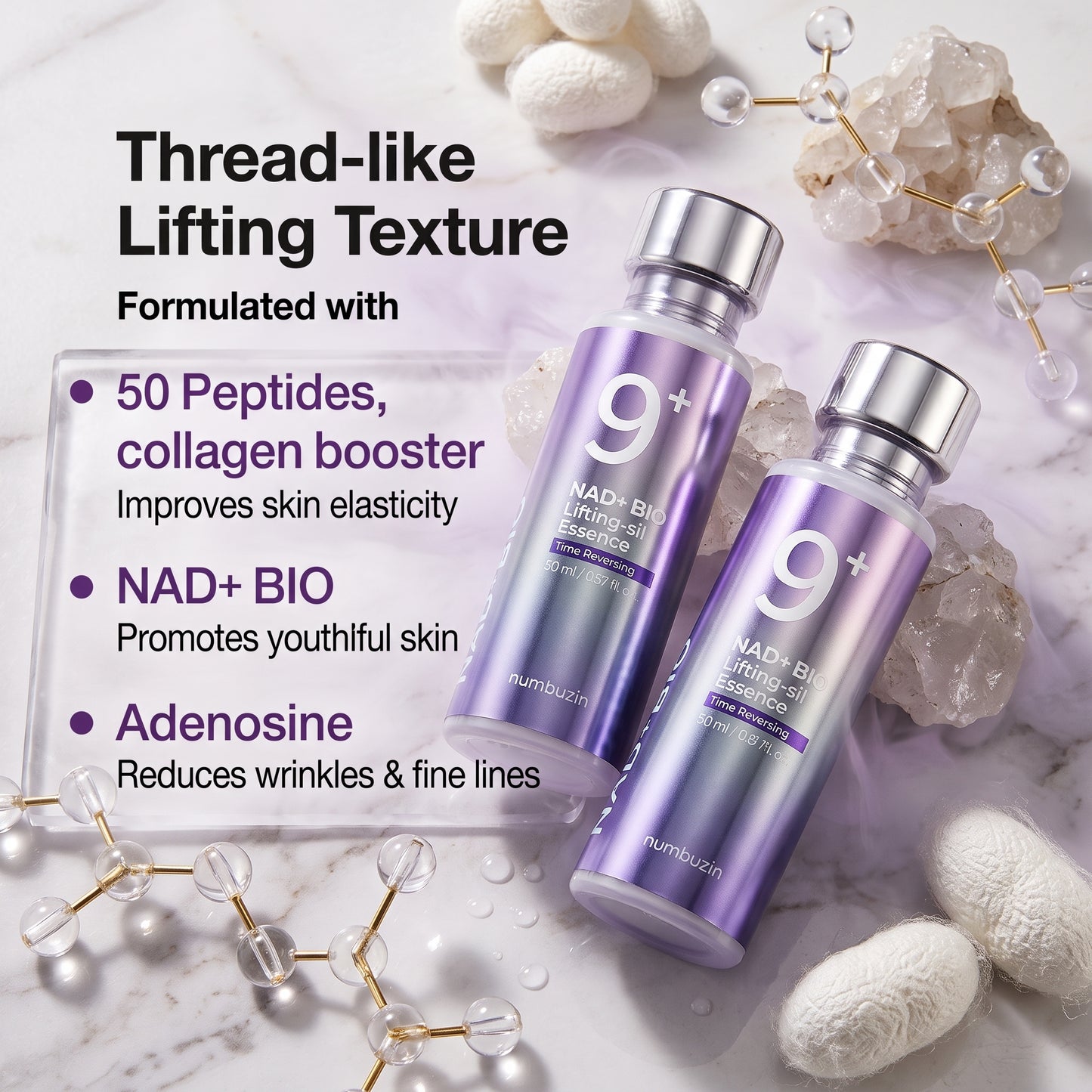 numbuzin No.9 NAD Bio Lifting-sil Essence 50ml | AmiGlow NZ