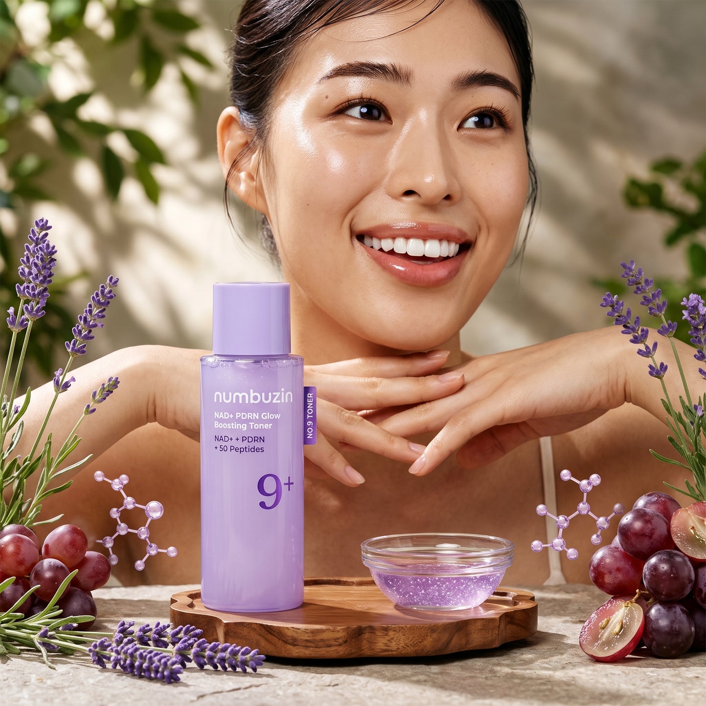 numbuzin No.9 NAD+ PDRN Glow Boosting Toner 150ml | AmiGlow NZ