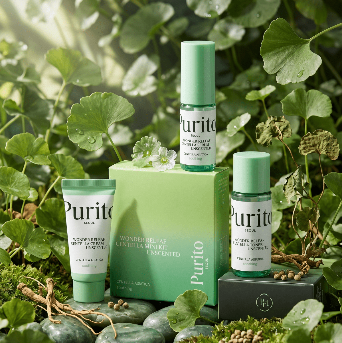 Purito SEOUL Wonder Releaf Centella Mini Kit Unscented | AmiGlow NZ - AmiGlow