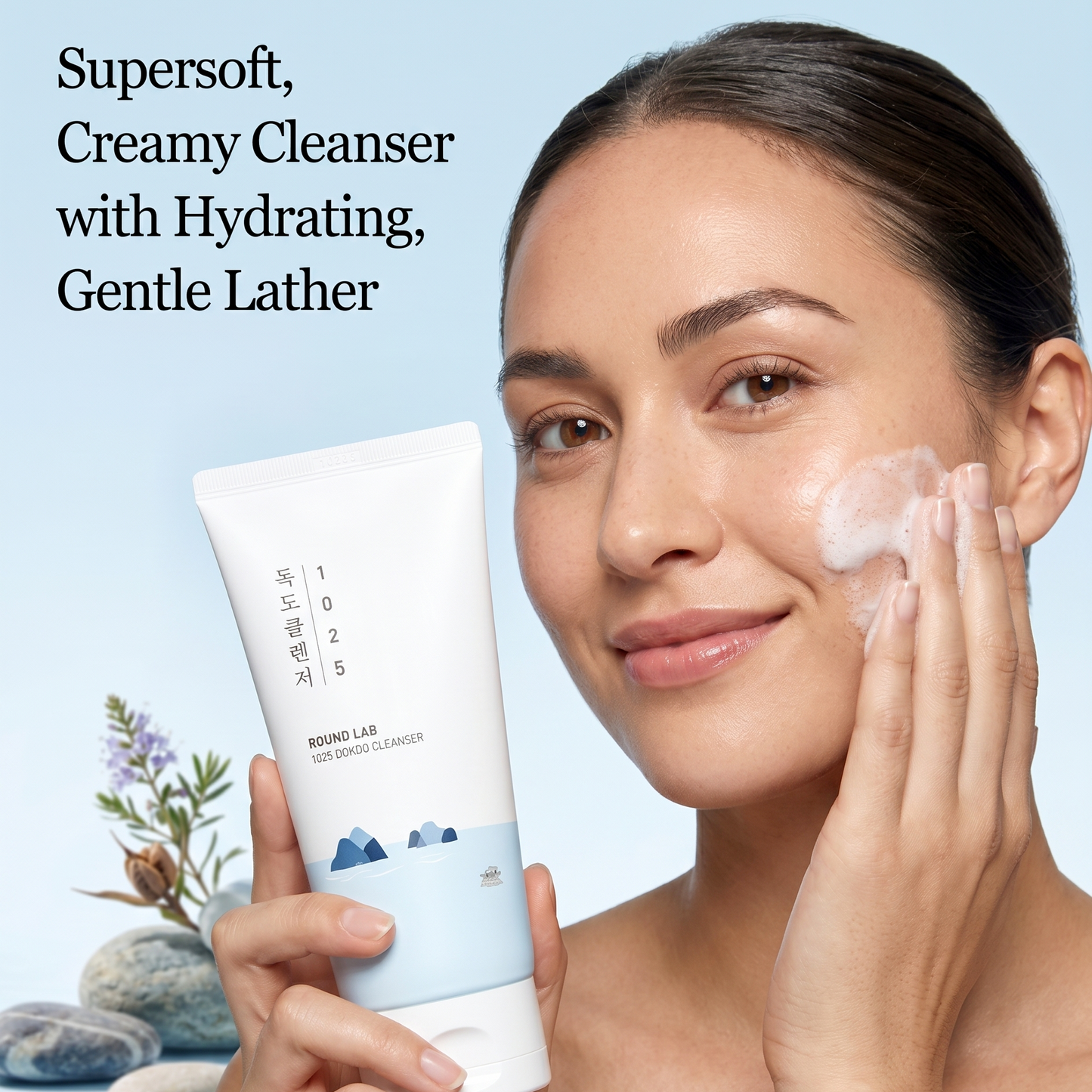 Round Lab 1025 Dokdo Cleanser 150ml | Gentle Foam Cleanser | AmiGlow NZ