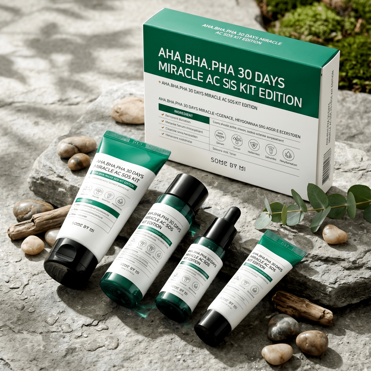 Some By Mi 30 Days Miracle Acne SOS Kit | Clear Skin Kit | AmiGlow NZ - AmiGlow