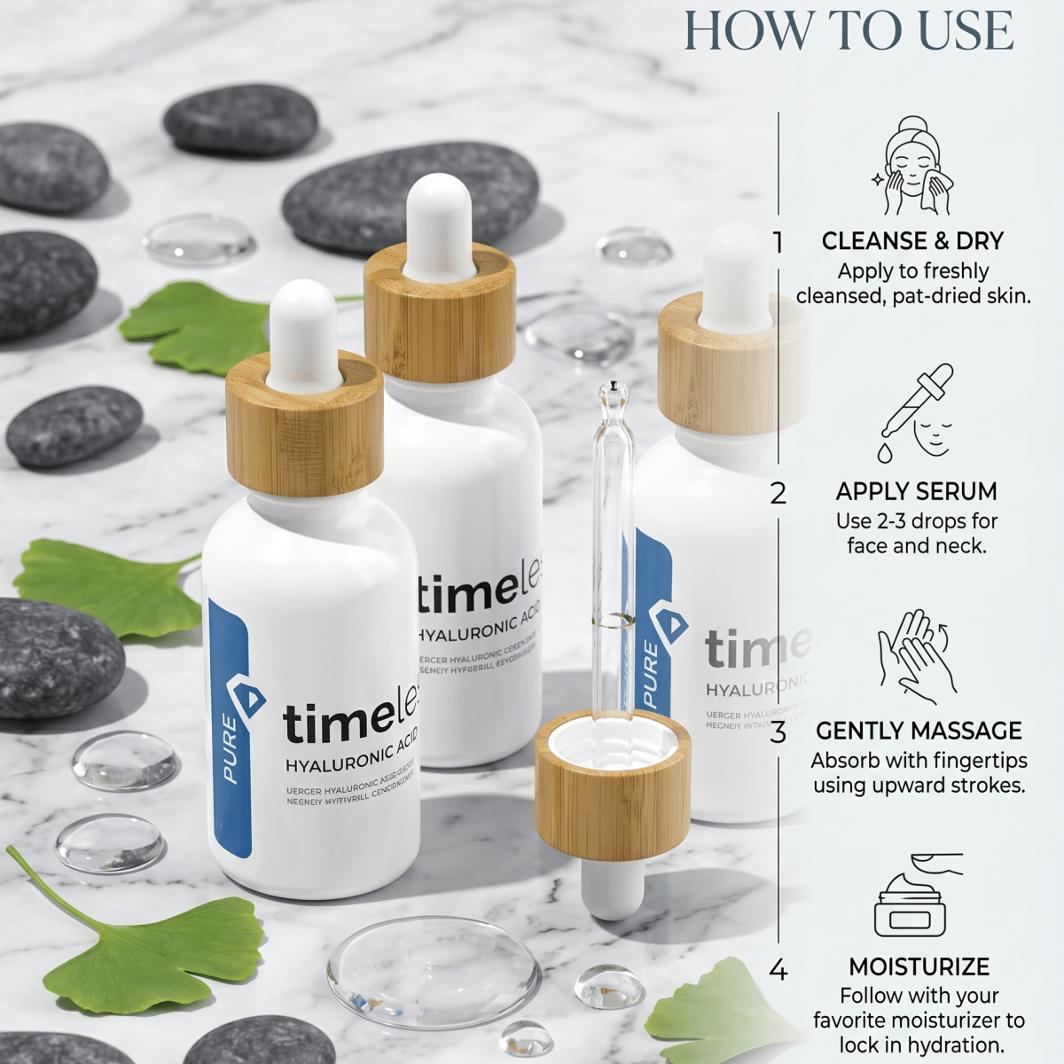 Timeless Hyaluronic Acid 100% Pure 30ml | Hydration Serum | AmiGlow NZ - AmiGlow