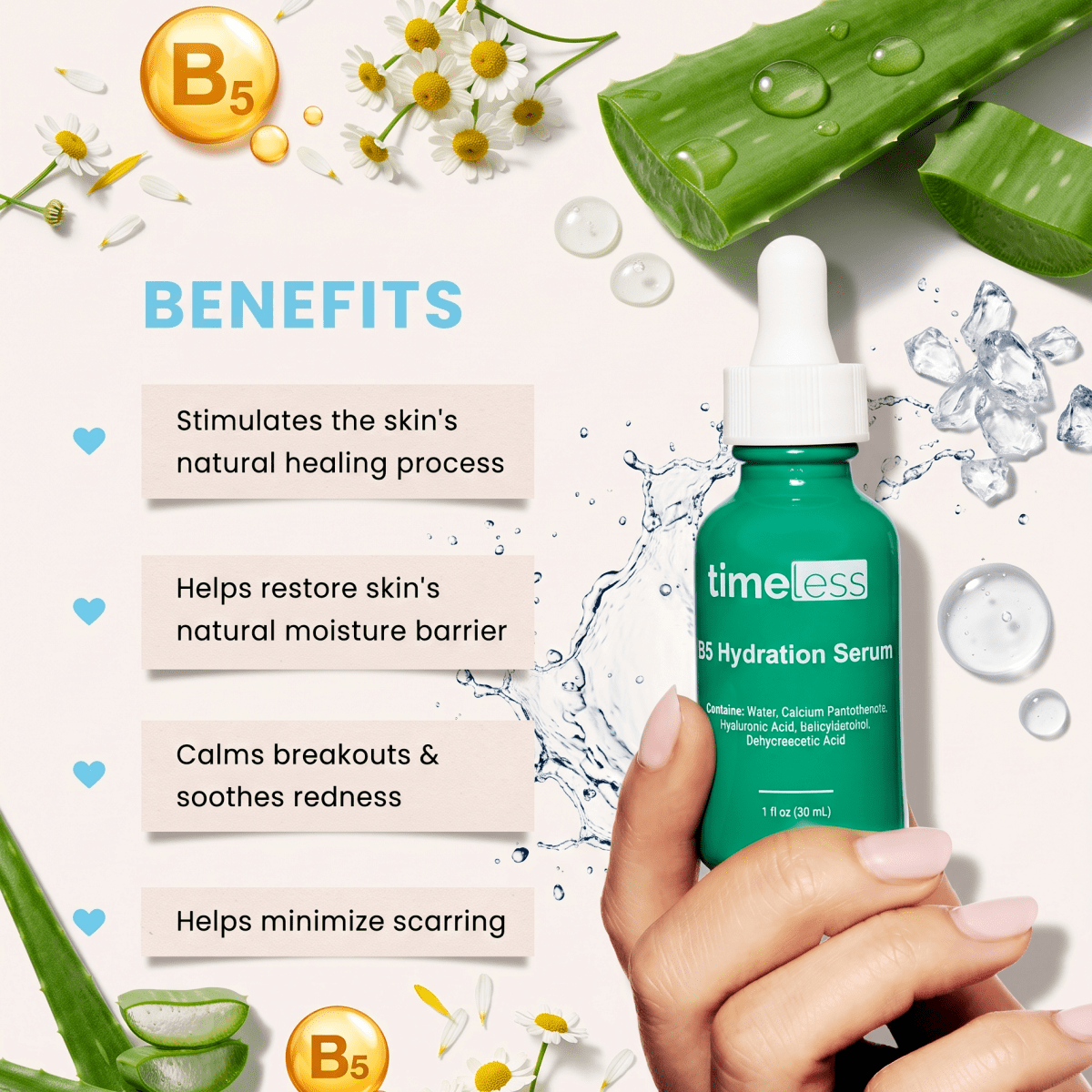Timeless Skin Care Vitamin B5 Serum 30ml | AmiGlow NZ - AmiGlow