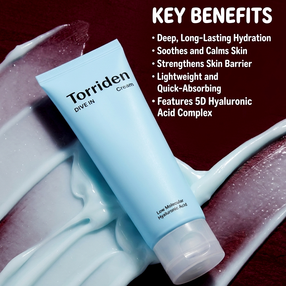 Torriden Dive-In Hyaluronic Acid Cream 80ml | Hydration Cream | AmiGlow NZ